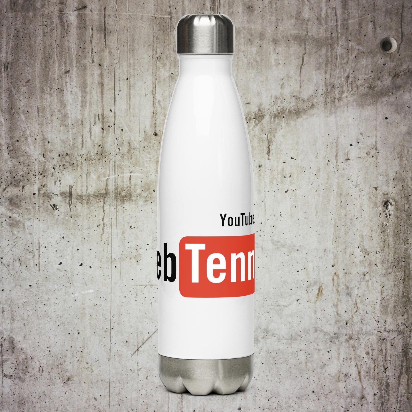 'WebTennis on YouTube' Stainless Steel Water Bottle